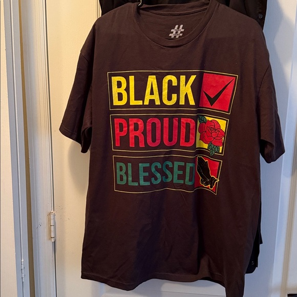 Black Proud Blessed Graphic Tee - Picture 2 of 4